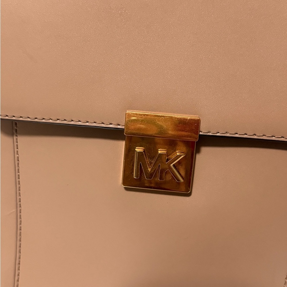 Michael Kors Brown Backpack with Gold Chain - Picture 6 of 13